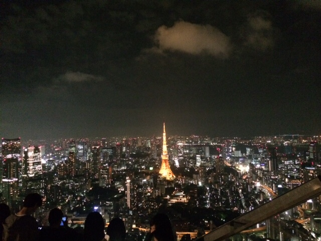 東京のプロポーズ向きのホテルからの夜景