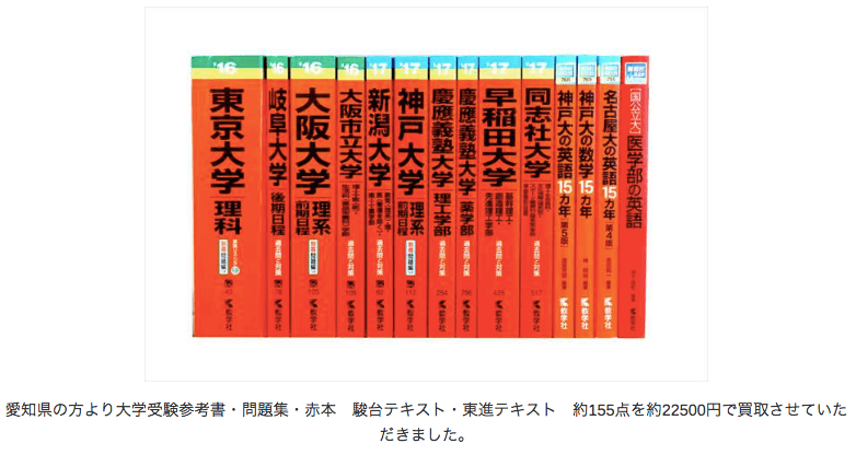 学参ブックスの買い取り事例