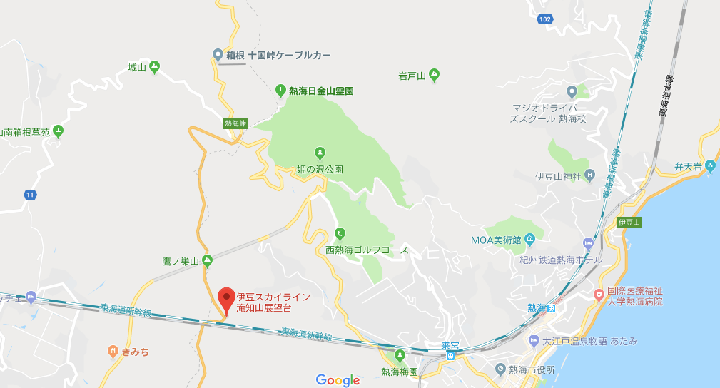 滝知山展望台