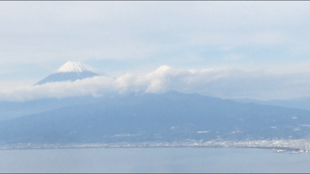 達磨山レストハウスからの富士山