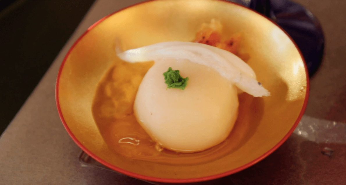  粋松亭の夕食の胡麻豆腐