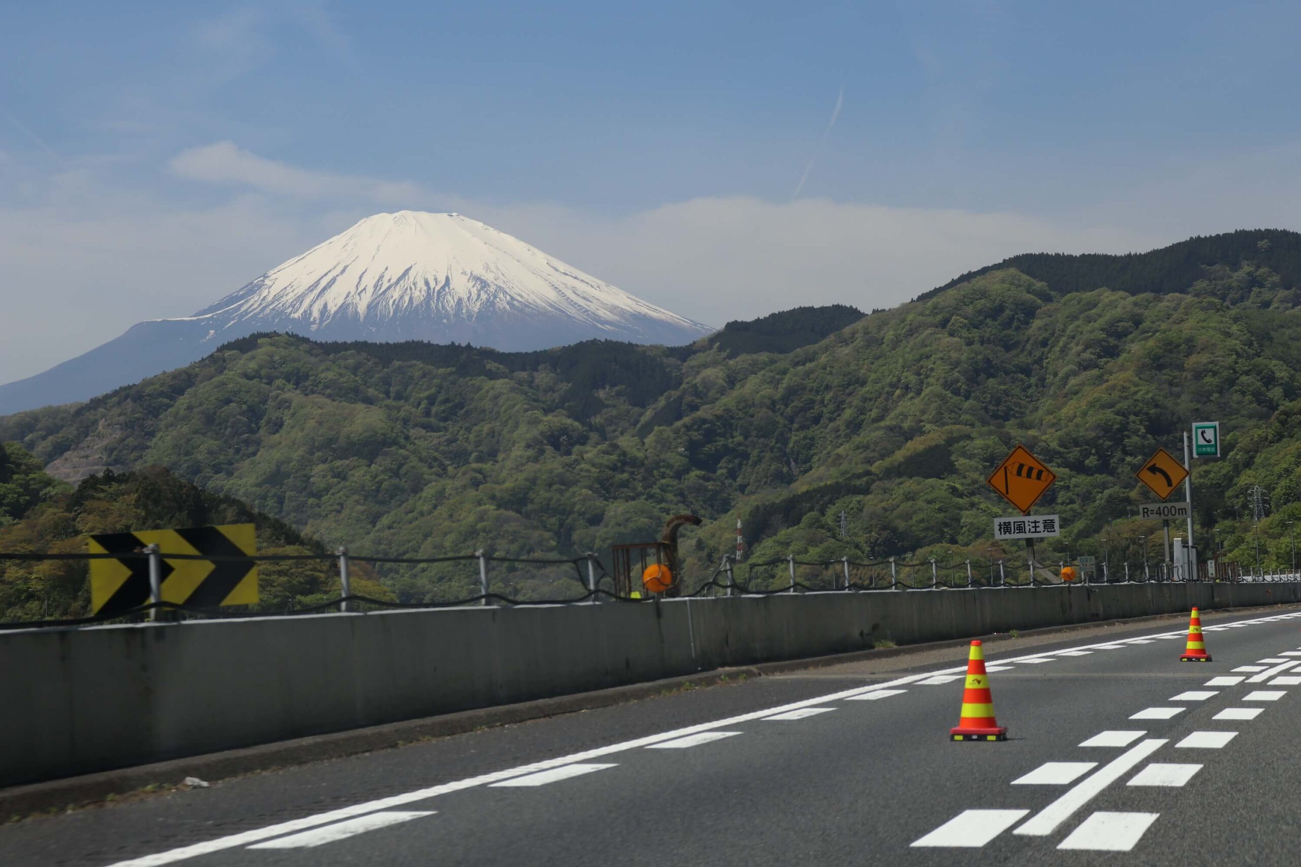 大井松田IC〜御殿場ICから見える富士山