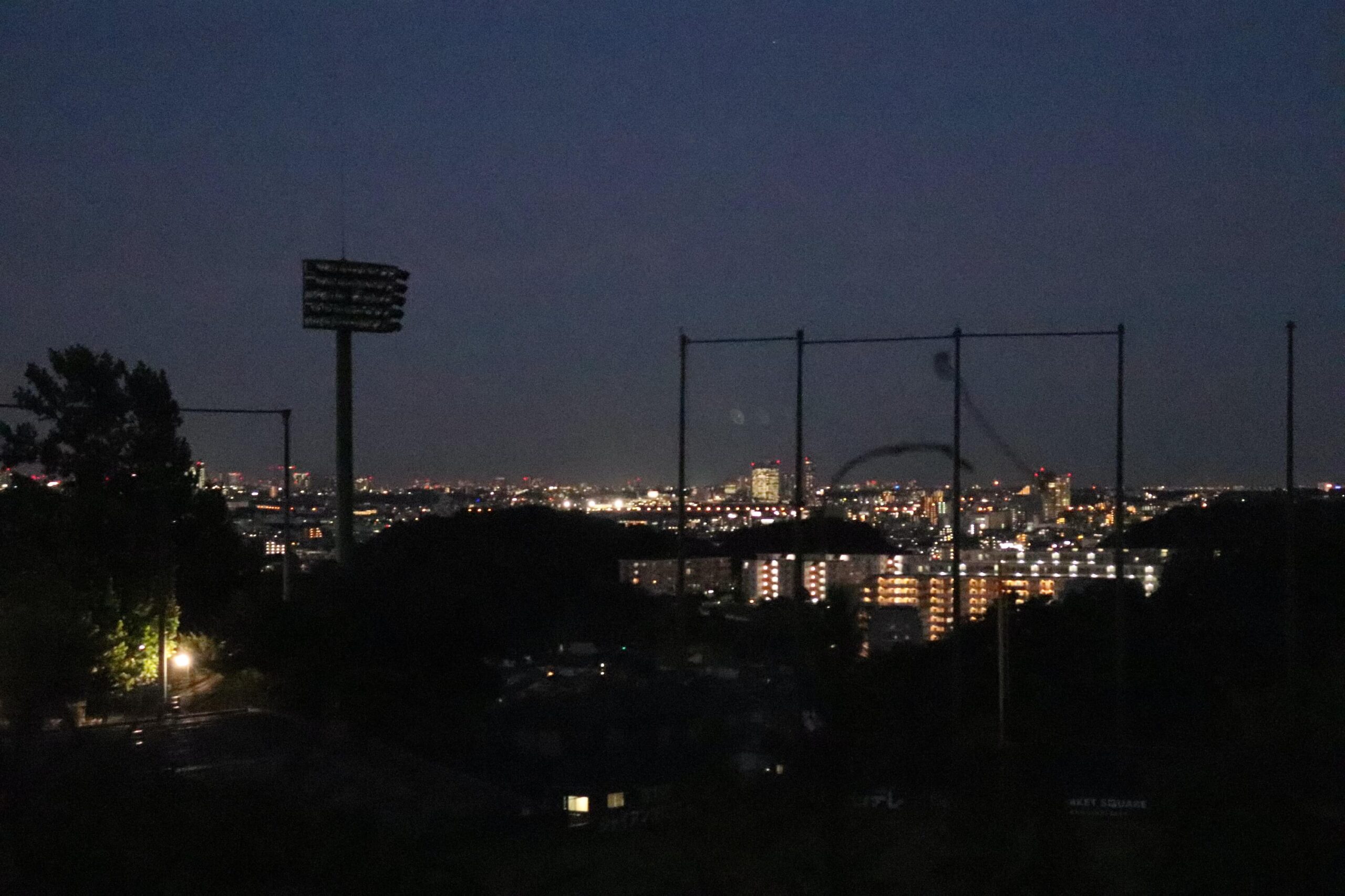 東京よみうりランドの夜景