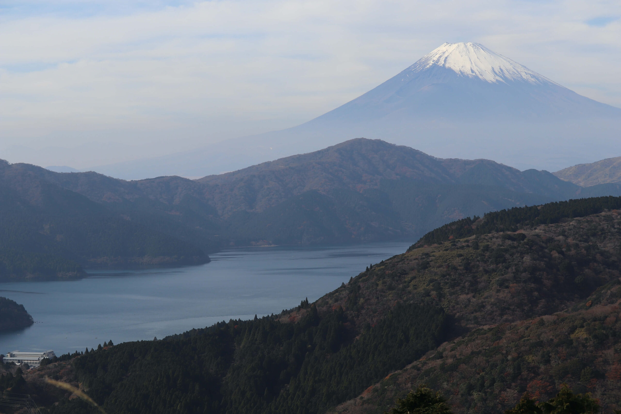 箱根ターンパイク大観山と富士山