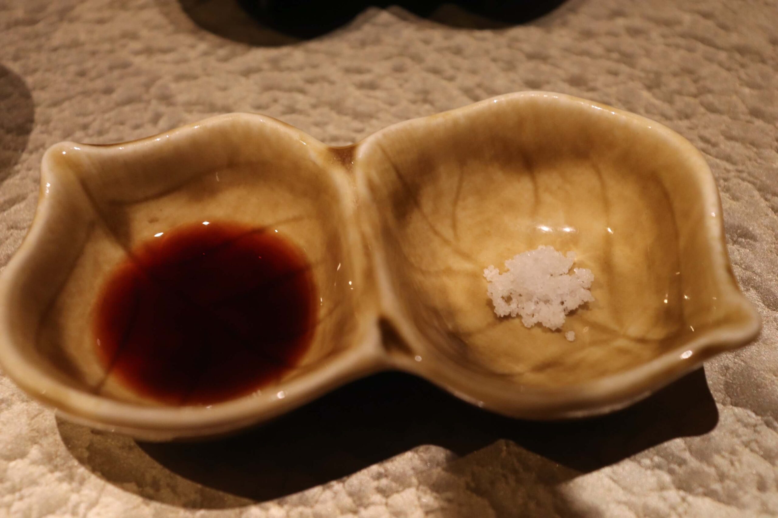 箱根強羅白檀の夕食のお作りの醤油
