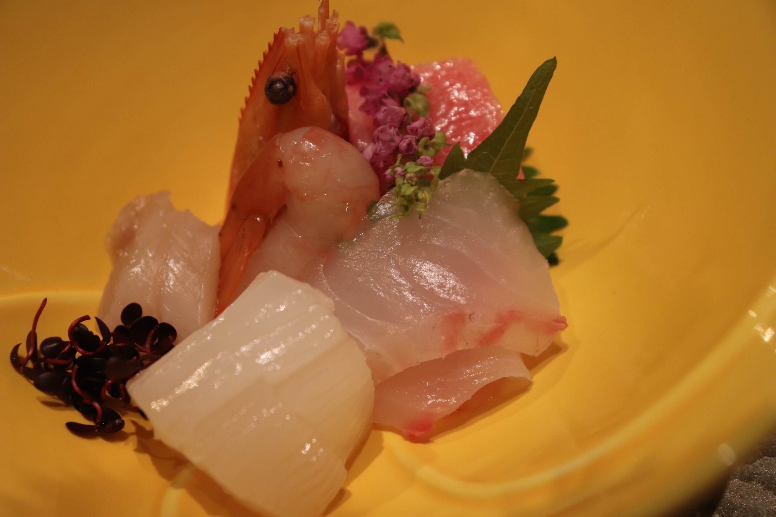 箱根強羅白檀の夕食のお作りのもみじ鯛