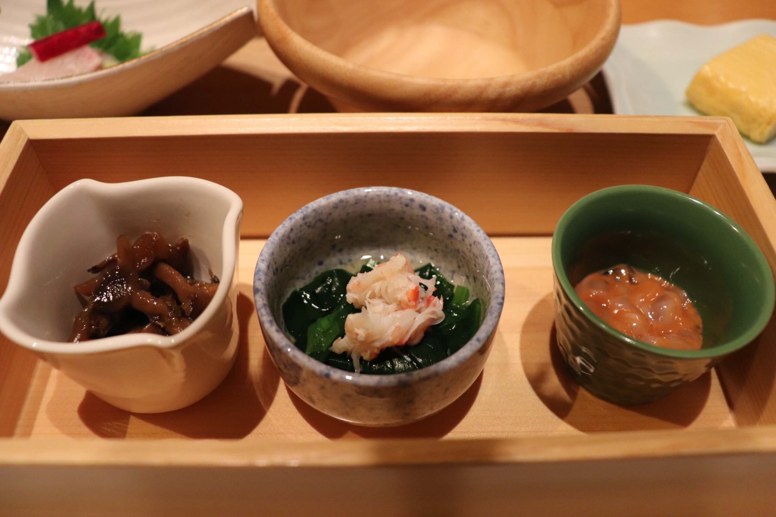 箱根強羅白檀の朝食の前菜