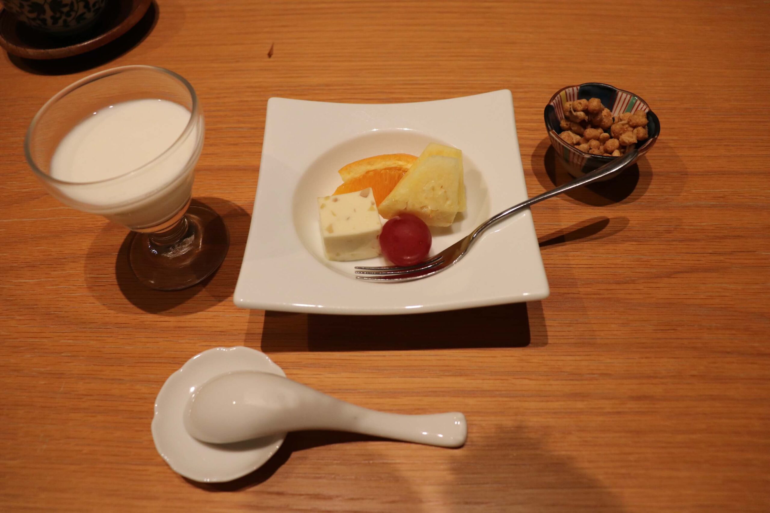 箱根強羅白檀の朝食のデザート
