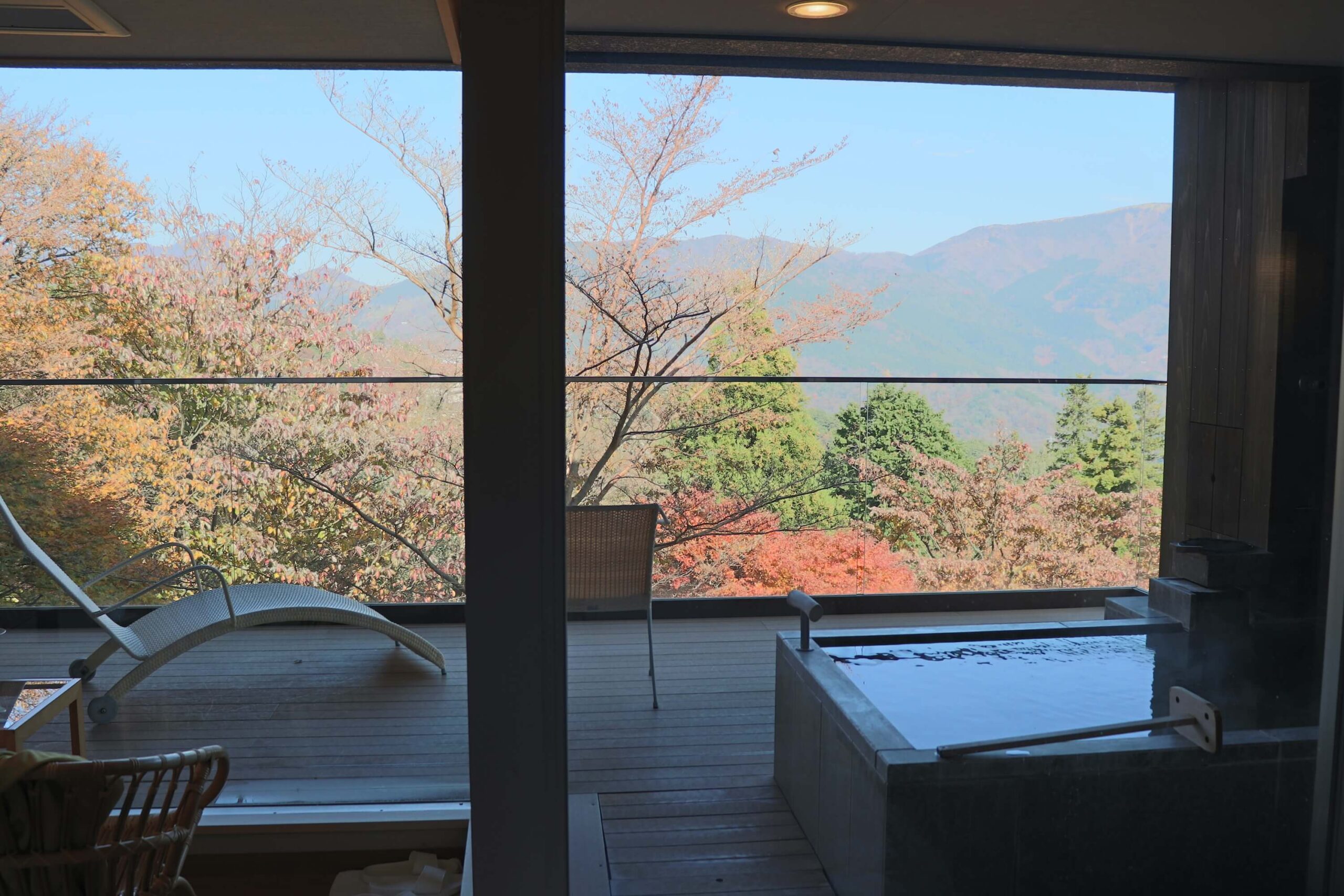 箱根強羅白檀の露天風呂付き客室の遥